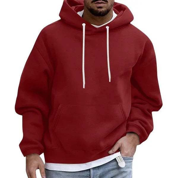 Men's Hoodie with Pockets and Long Sleeves