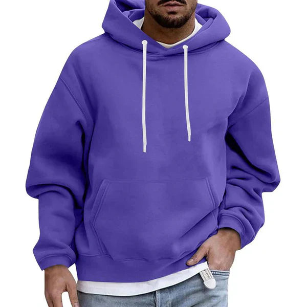 Men's Hoodie with Pockets and Long Sleeves