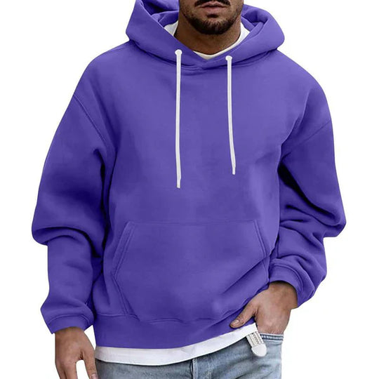 Men's Hoodie with Pockets and Long Sleeves
