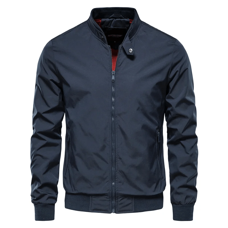 Leichte Sommerjacke für Herren mit Stehkragen