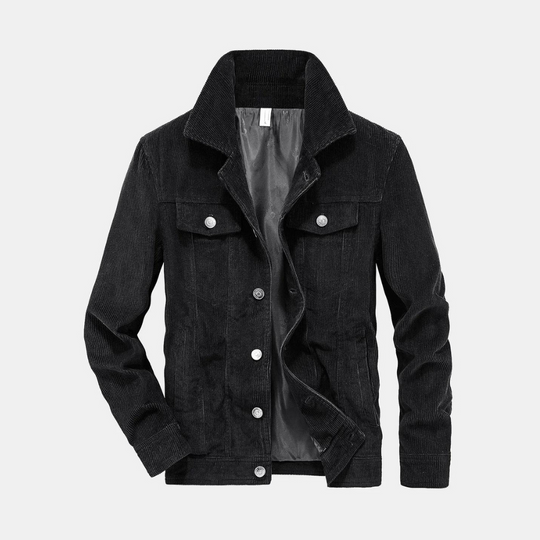 Men's Corduroy Jacket with Classic Design 