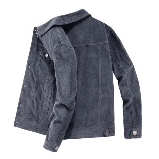 Men's Corduroy Jacket with Classic Design 