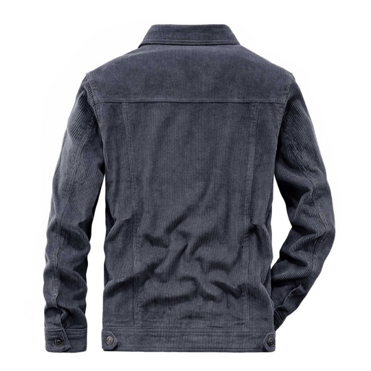 Men's Corduroy Jacket with Classic Design 