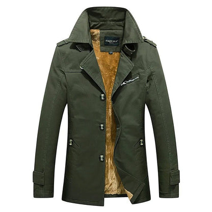 Gefütterte Freizeitjacke für Herren mit Stehkragen