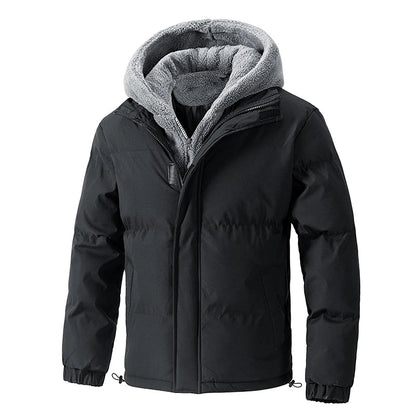 Winterjacke für Herren mit Fleecefutter und Kapuze