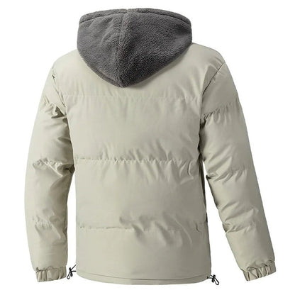 Winterjacke für Herren mit Fleecefutter und Kapuze