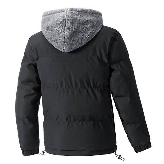Winterjacke für Herren mit Fleecefutter und Kapuze