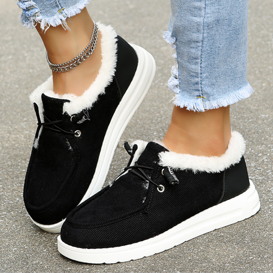 Women's Winter Slip-On Shoes with Faux Fur
