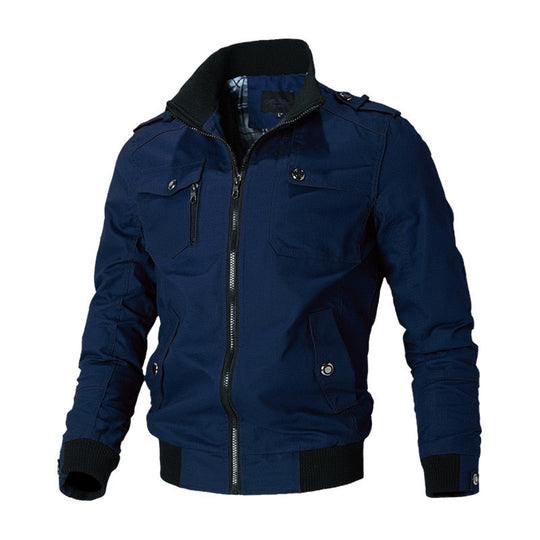 Men's Outdoor Jacket with Versatile Design 