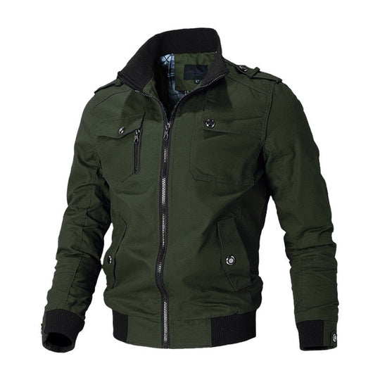 Men's Outdoor Jacket with Versatile Design 