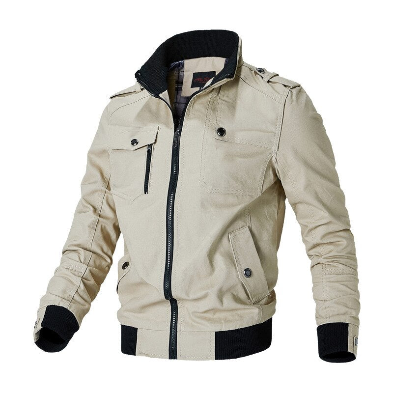 Men's Outdoor Jacket with Versatile Design 