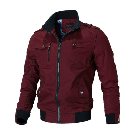 Men's Outdoor Jacket with Versatile Design 