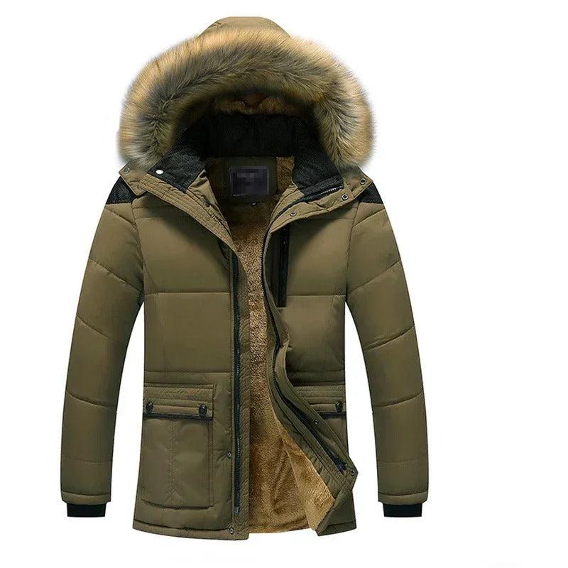 Gefütterter Parka für Herren mit Kapuze