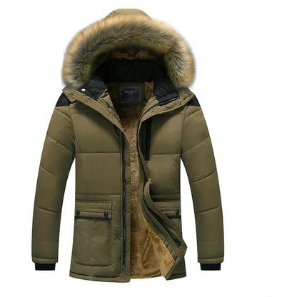 Gefütterter Parka für Herren mit Kapuze