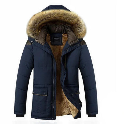 Gefütterter Parka für Herren mit Kapuze