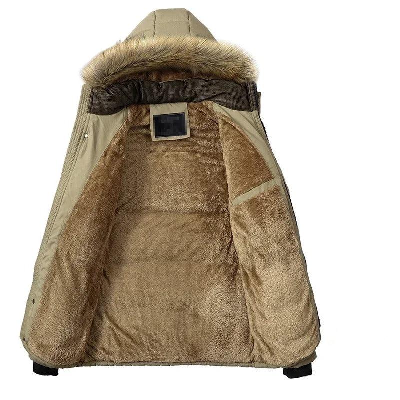 Gefütterter Parka für Herren mit Kapuze