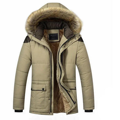 Gefütterter Parka für Herren mit Kapuze
