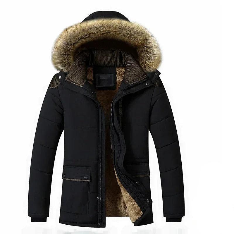 Gefütterter Parka für Herren mit Kapuze