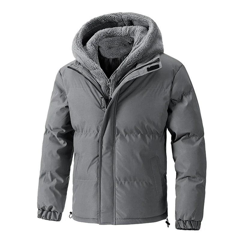 Gefütterte Winterjacke für Herren mit Steppung