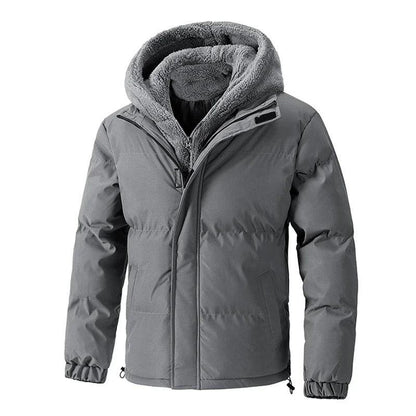 Gefütterte Winterjacke für Herren mit Steppung
