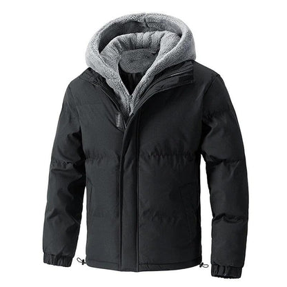 Gefütterte Winterjacke für Herren mit Steppung