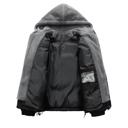 Gefütterte Winterjacke für Herren mit Steppung