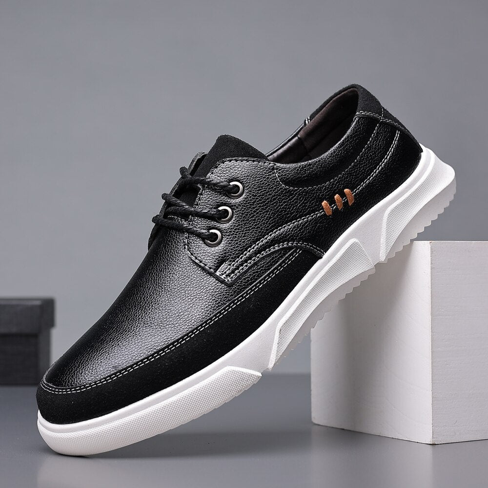 Herren Oxford Schuhe Aus Leder Mit Glanzfinish