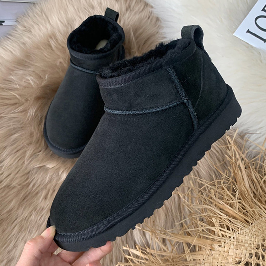 Women's winter boots with warm lining and non-slip sole