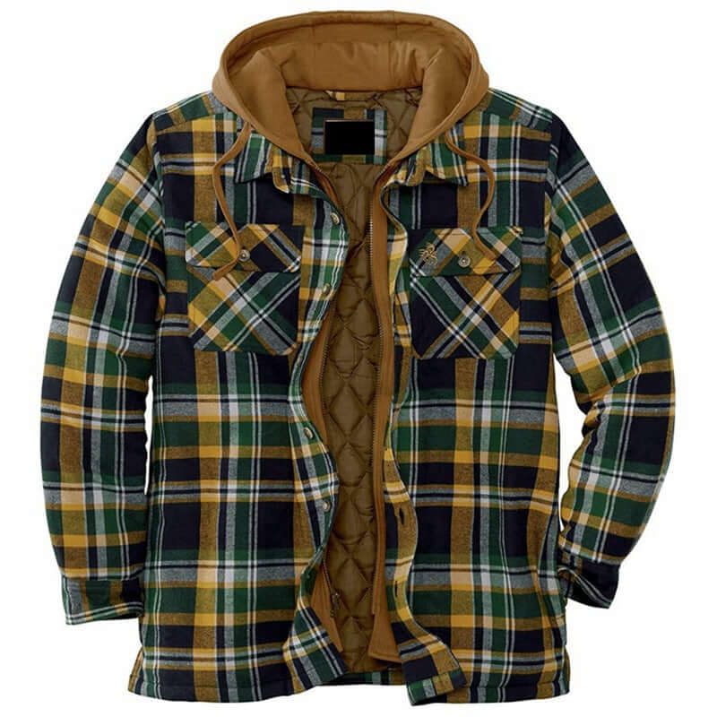 Men's lumberjack jacket with classic plaid design 