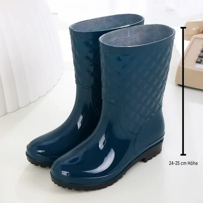 Damen Regenstiefel Mit Elastischem Verschluss