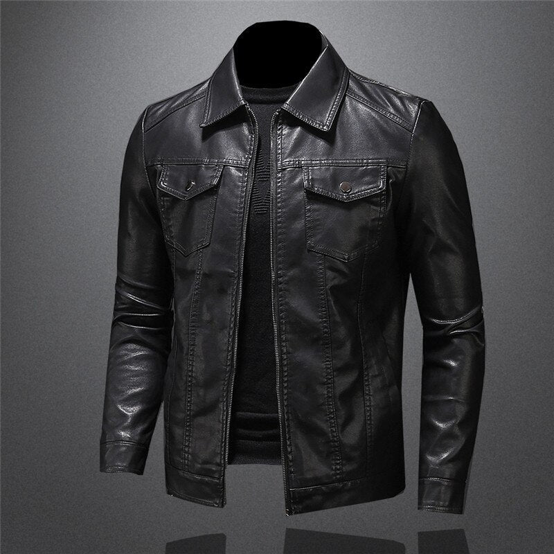 Men's Jacket with Collar and Zipper